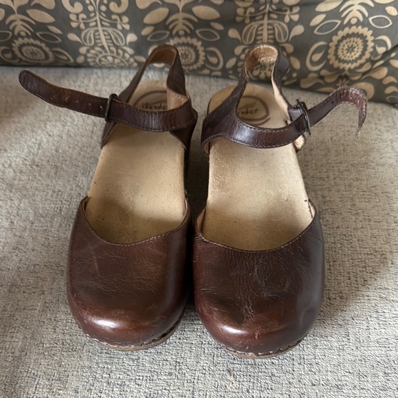 Dansko Shoes - Dansko Brown Leather Mary Jane Shoes